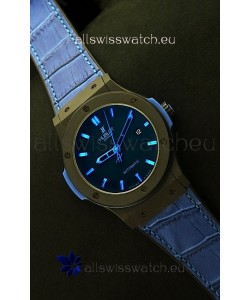 Hublot Big Bang Classic Fusion Ceramic Case Watch in Blue Strap