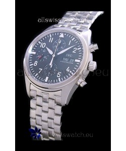 IWC Pilot Swiss Replica Watch in Black Dial