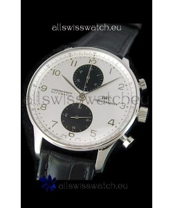 IWC Portuguese Chronograph Swiss Replica Watch in White 
