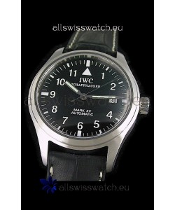 IWC Pilot MARK-XV Swiss Replica Watch in Black