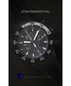 IWC Aquatimer PVD Swiss Replica Watch in Black