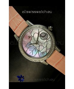 Jaeger LeCoultre Japanese Quartz Movement Ladies Watch - Pink Dial