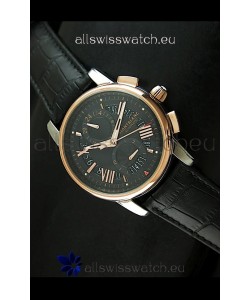 Mont Blanc Automatic Chronograph Japanese Replica Watch Black Dial