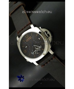 Luminor Panerai Japanese Replica Tourbillon Watch in Black Dial
