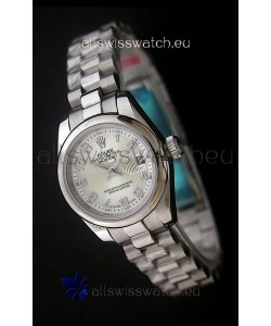 Rolex Datejust Oyster Perpetual Superlative ChronoMeter Japanese Steel Watch 