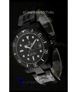 Rolex Submariner Pro Hunter Japanese PVD Watch in Black Carbon Dial