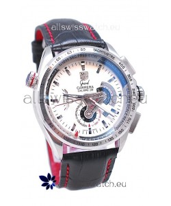 Tag Heuer Grand Carrera Calibre 36 Japanese Automatic Watch in White Dial