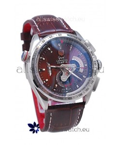 Tag Heuer Grand Carrera Calibre 36 Japanese Automatic Watch in Brown Face