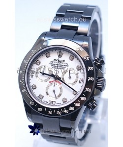 Rolex Cosmograph Project X Editions Black Out Daytona Swiss Replica Watch in Diamond Markers
