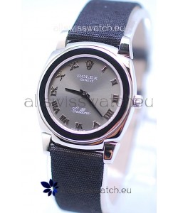 Rolex Cellini Cestello Ladies Swiss Watch in Grey Silver Face