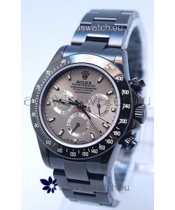 Rolex Daytona Cosmograph Project X Design Black Out Edition Series II Swiss Watch in Grey Opaline Dial 