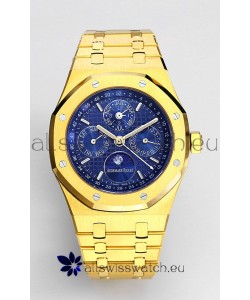 Audemars Piguet Royal Oak Perpetual Calendar Swiss Replica 904L Steel in Yellow Gold Casing