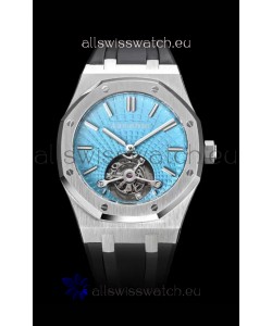 Audemars Piguet Royal Oak Tourbillon 41mm in 904L Casing - Tiffany Blue Tapisserie Dial 1:1 Ultimate Replica