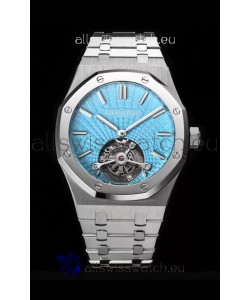 Audemars Piguet Royal Oak Tourbillon 41mm in 904L Casing - Tiffany Blue Tapisserie Dial 1:1 Ultimate Replica