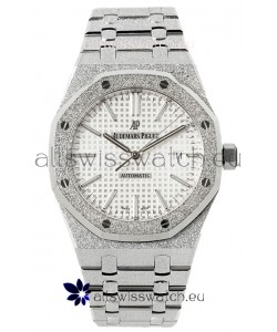 Audemars Piguet Royal Oak Frosted 37MM Self-Winding White Dial 1:1 Mirror Replica Watch