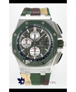 Audemars Piguet Royal Oak Offshore Chronograph Green Dial 1:1 Super Clone Replica Watch - 904L Steel