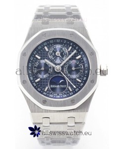 Audemars Piguet Royal Oak Perpetual Calendar Super Clone 904L Steel in Steel Blue Dial