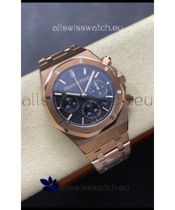 Audemars Piguet Royal Oak 50th Anniversary Super Clone - Rose Gold Casing Blue Dial in 41MM