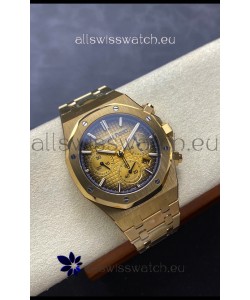 Audemars Piguet Royal Oak 50th Anniversary Super Clone - Rose Gold Casing Gold Dial in 41MM