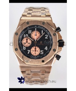 Audemars Piguet Royal Oak Offshore Rose Gold Half BRICK Dial 1:1 Super Clone Replica Watch - 904L Steel