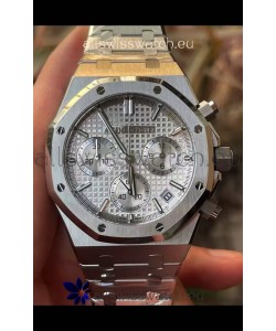 Audemars Piguet Royal Oak Chronograph 1:1 Mirror Replica - 904L Steel in White Dial 41MM