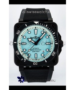 Bell & Ross BR03-92 Divers Edition PVD Coated 1:1 Mirror Replica Pale Blue Dial