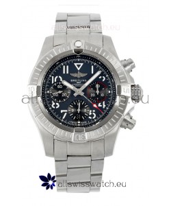 Breitling Avenger B01 Chronograph 45 Stainless Steel Black Dial 1:1 Mirror Swiss Replica Watch 