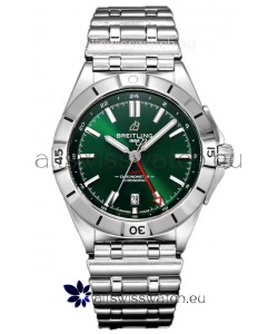 Breitling Chronomat Automatic GMT 40 Green Dial 1:1 Mirror Swiss Replica Watch 