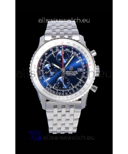 Breitling Navitimer 1 Chronograph 41MM Swiss Watch Blue Dial in 904L Steel - Steel Strap