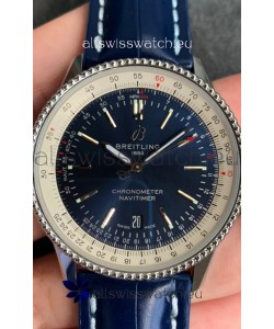 Breitling Navitimer 1 Automatic Swiss Replica Watch in Blue Dial - Leather Strap