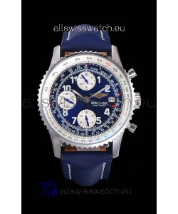 Breitling Navitimer Chronograph 41MM Swiss Replica Watch Blue Dial in 904L Steel Casing