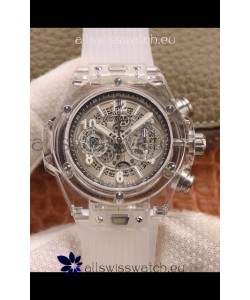 Hublot Big Bang Unico Clear Plexiglass Casing 1:1 Mirror Edition Swiss Replica Watch 