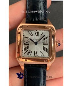 Cartier Santos Dumont 1:1 Mirror Swiss Replica Watch in Rose Gold Casing 38MM