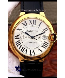Ballon De Cartier Automatic 1:1 Mirror Replica Yellow Gold in 904L Steel Casing - 42MM