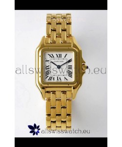 PANTHERE de Cartier Edition 27mm 1:1 Mirror Swiss Watch Yellow Gold Casing