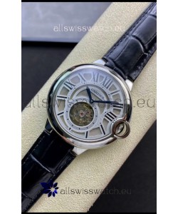 Ballon De Cartier Swiss Tourbillon 1:1 Mirror Replica Watch in Leather Strap
