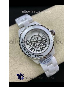 Chanel J12 Ladies White Ceramic Casing White Dial Watch 1:1 Mirror Replica Watch