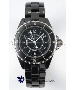 Chanel J12 Ladies Black Ceramic Casing Watch 1:1 Mirror Replica Watch 