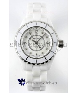 Chanel J12 Ladies White Ceramic Casing Watch 1:1 Mirror Replica Watch 
