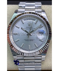 Rolex Day Date Presidential 904L Steel 40MM - Steel Dial 1:1 Mirror Quality Watch