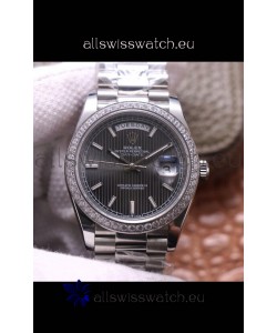 Rolex Day Date Presidential 904L Steel 40MM - Dark Grey Dial 1:1 Mirror Quality Watch