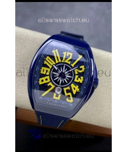 Franck Muller Vanguard Yachting Blue Ceramic 1:1 Mirror Swiss Replica Watch