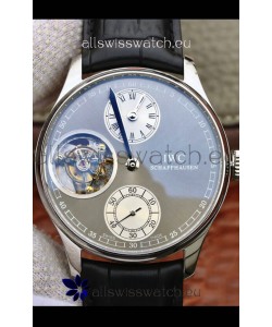 IWC Portuguese Genuine Swiss Tourbillon Movement Watch in Grey Dial