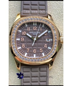 Patek Philippe Aquanaut LUCE 5072R-001 Quartz Swiss Replica Watch in Rose Gold Grey Dial - 35MM