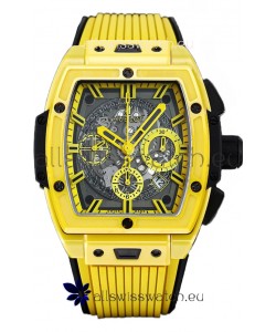 Hublot Spirit of Bang Yellow Magic Edition Watch in PVD Titanium Casing - 42MM Swiss Replica