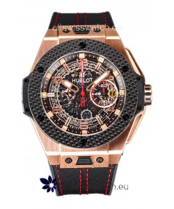 Hublot Big Bang F1 "King Carbon Gold" Edition Chronograph Swiss Replica Watch 
