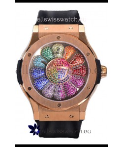 Hublot Classic Fusion Takashi Murakami Rose Gold Edition Swiss Watch 1:1 Mirror Replica