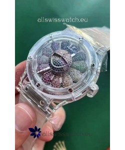 Hublot Classic Fusion Takashi Murakami Sapphire Rainbow Swiss Movement Watch 45MM