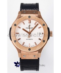 Hublot Super Clone Classic Fusion Rose Gold 38MM 1:1 Mirror Replica Watch White Dial