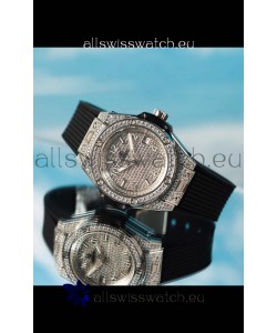 Hublot Big Bang One Click Diamonds Paved Casing and Dial Swiss Replica Watch